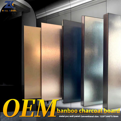 5mm Fireproof Bamboo Charcoal PVC Panel Waterproof Wall Board