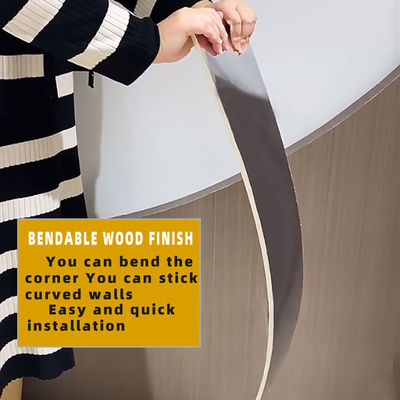 Bamboo Charcoal Wood Veneer Wall Panel 1220x2440mm Custom Color