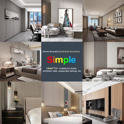 Fireproof Bamboo Charcoal PVC Wall Board 8mm Carbon Crystal Plate Wall Panel