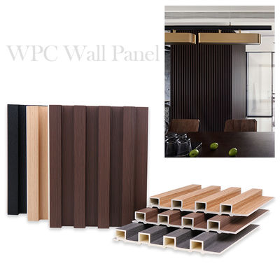 Custom WPC Fluted Wall Panel 1220x2440mm Waterproof Fireproof