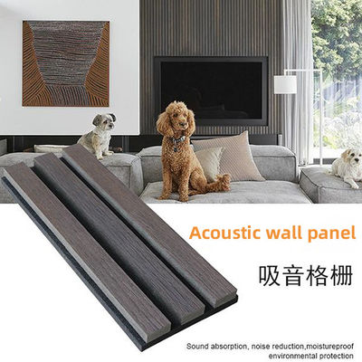 MDF Wooden Acoustic Slats Interior Wall Panel 2400*600*22mm