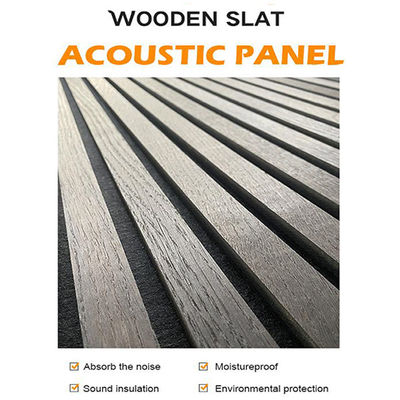 MDF Wooden Acoustic Slats Interior Wall Panel 2400*600*22mm