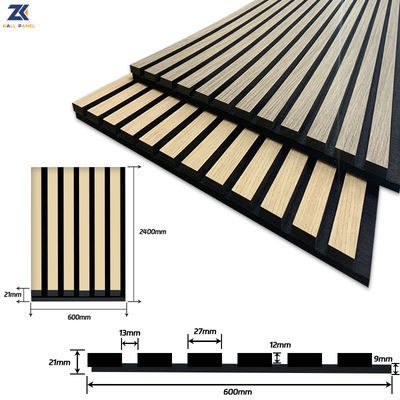 WPC Fluted Wall Panel - Fireproof & Waterproof Acoustic Wood