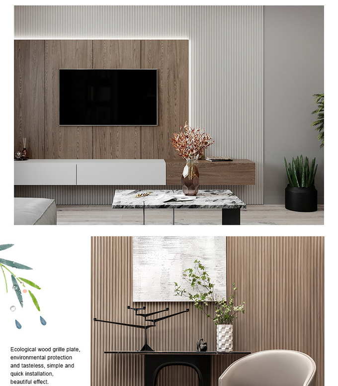 8.5mm WPC Fluted Wall Panel - Waterproof & Fireproof