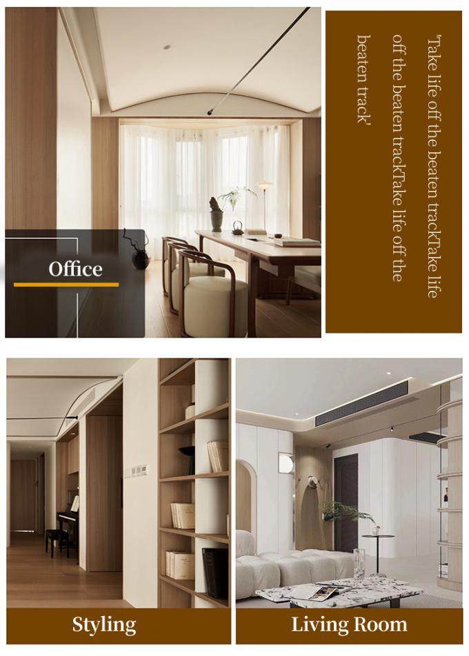 8mm Fireproof Bamboo Wood Fiber Wall Panel - Skin Feeling Veneer
